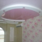Натяжной потолок комбинированный с гипсокартоном